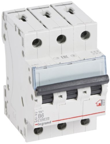 Выключатель автоматический Legrand TX3 6000 3п 6А B 6кА картинка